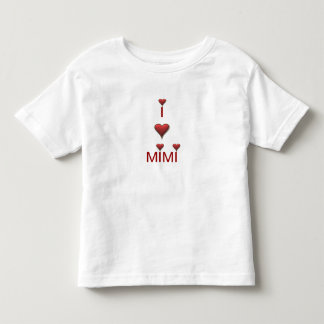 Pour Les Tous Petits J'aime le T-shirt de T-shirt de l'enfant en bas