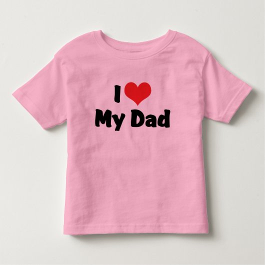 Pour Les Tous Petits J'Aime Mon T-Shirt Papa (Devant)