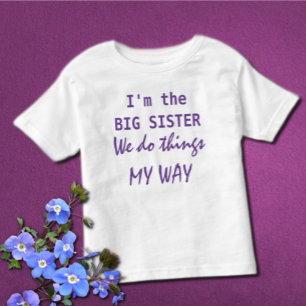 Pour Les Tous Petits Je suis le T-shirt Big Sister Toddler