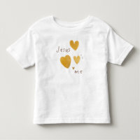 Jésus m'aime Toddler T-Shirt moderne