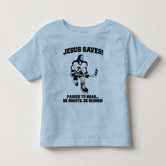Pour Les Tous Petits Jésus sauve le T-shirt drôle d'hockey
