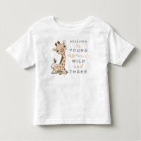 Jeune sauvage et trois ans Jungle Baby T-Shirt