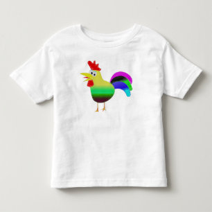 Pour Les Tous Petits joli coq coloré drôle de t-shirt idée cadeau