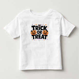 Pour Les Tous Petits Joli Halloween Trick ou Treat T-Shirt avec Citroui