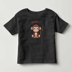 Pour Les Tous Petits Joli petit joyeux singe Toddler T-Shirt (