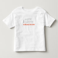 joyeux camper. Nom personnalisé T-shirt Toddler