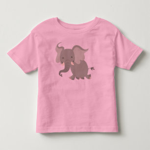 Pour Les Tous Petits Joyeux T-shirt mignon d'enfants d'éléphant de