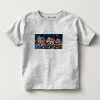 Pour Les Tous Petits La ligne de Conga d'éléphant badine le T-shirt