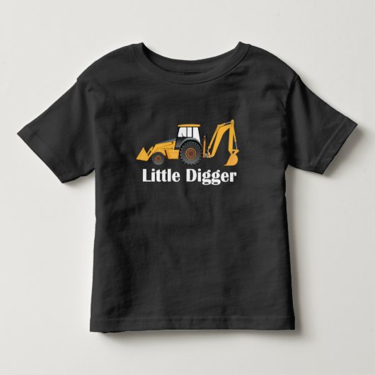 Pour Les Tous Petits Little Digger - Toddler Long Sleeve T-Shirt (Devant)