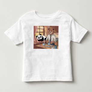 Pour Les Tous Petits mignon aime la drôle de panda et d'ours un t-shirt