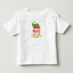 Pour Les Tous Petits Mini Elf Noël Fête Enfant T-Shirt