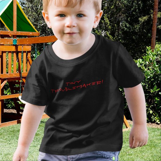 Pour Les Tous Petits Minuscule Troublemaker Funny Toddler T-shirt
