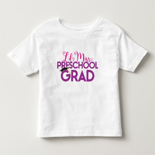 Pour Les Tous Petits Mlle Pre School Graduate - T-shirt de Lil (Devant)