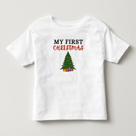 Pour Les Tous Petits Mon T-Shirt de Premier Noël Bébé (Devant)