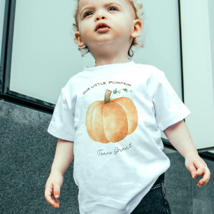 Pour Les Tous Petits Notre Petit Citrouille Premier T-shirt d'anniversa