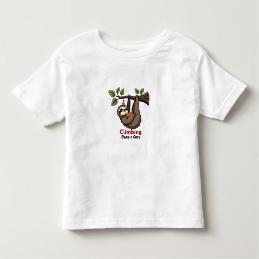 Pour Les Tous Petits "Panda mignonne sur T-shirt bébé d'arbre" (Devant)