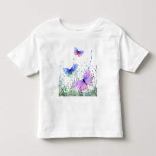 Pour Les Tous Petits Papillons colorés Toddler T-shirt