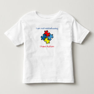 Pour Les Tous Petits Pas mal se comporter j'ai Autism Tagless T-shirt 4