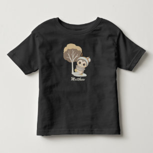 Pour Les Tous Petits Penguin Boho d'hiver avec le nom Toddler T-shirt