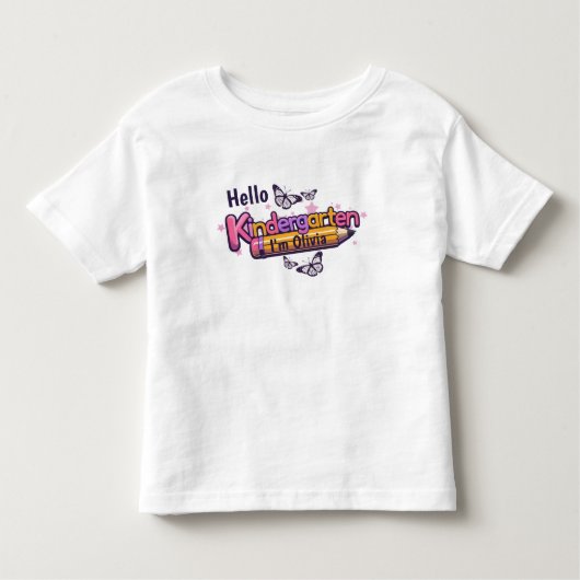 Pour Les Tous Petits Personalized Kindergarten Graphic T-Shirt (Devant)