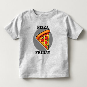 Pour Les Tous Petits Pizza Friday Design - Toddler Fine Jersey T-Shirt
