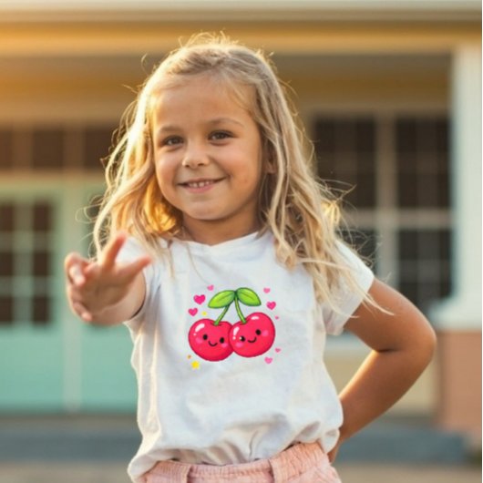 Pour Les Tous Petits Power Pals™ Cherry Love Toddler T-Shirt 