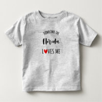 Quelqu'Un En Floride M'Aime Carte Baby T-shirt