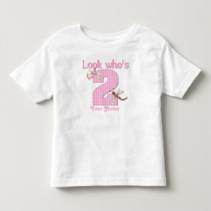 Pour Les Tous Petits Regardez qui est 2 filles dragonfly t-shirt