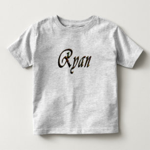 Pour Les Tous Petits Ryan, Nom, Logo, Toddlers T-shirt gris