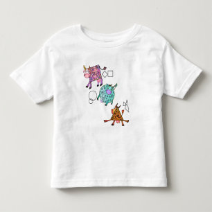 Pour Les Tous Petits T-shirt amusant Toddler avec des vaches géométriqu