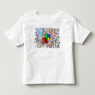 Pour Les Tous Petits T-Shirt bébé blanc pinumber motif
