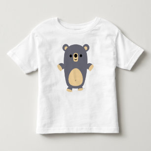 Pour Les Tous Petits T-shirt Big Blue Cartoon Bear Kids