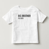 T-shirt Big Brother personnalisé, annonce de frère
