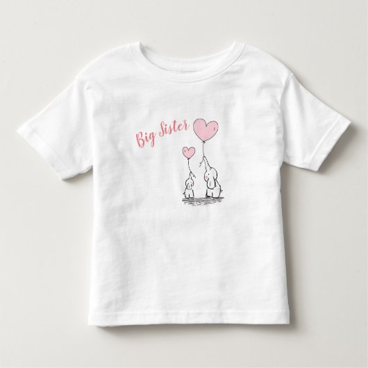Pour Les Tous Petits T-shirt Big Sister Toddler (Devant)