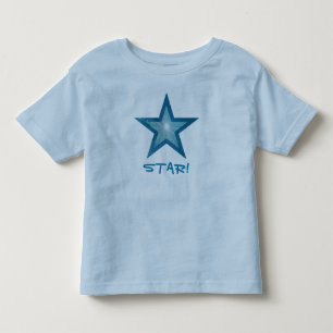 Pour Les Tous Petits T-shirt bleu Star 'STAR !'