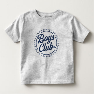Pour Les Tous Petits T-shirt Boys Club - Brave Smart Strong Honest Type