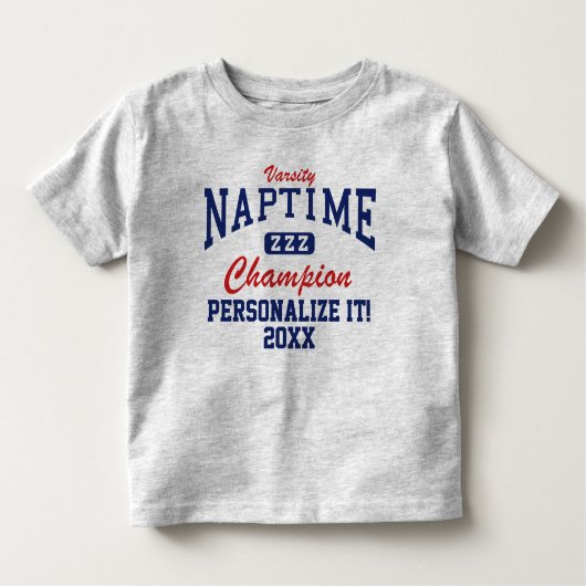 Pour Les Tous Petits T-shirt champion d'athlétisme Naptime (Devant)