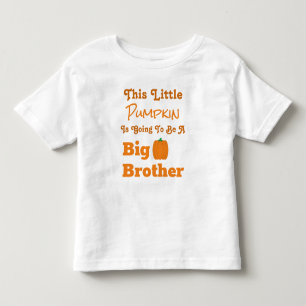Pour Les Tous Petits T-shirt citrouille Big Brother