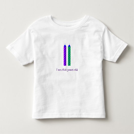 Pour Les Tous Petits T-shirt d'anniversaire de deux ans (Devant)