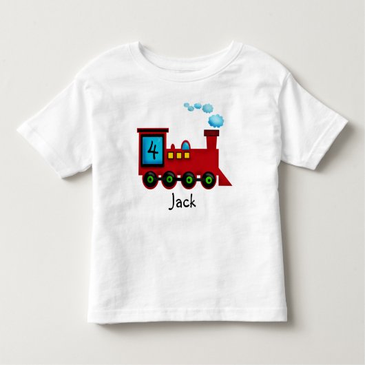 Pour Les Tous Petits T-shirt d'anniversaire du train ChooChoo (Devant)