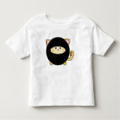 Pour Les Tous Petits T-shirt de chat de Ninja (Devant)