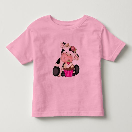 Pour Les Tous Petits T-shirt de vache à petit gâteau (Devant)