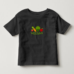Pour Les Tous Petits T-shirt de Weegan d'enfant en bas âge - obscurit