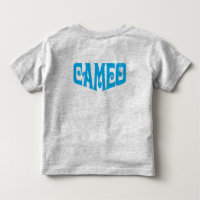 T-shirt d'enfant en bas âge avec le logo bleu de