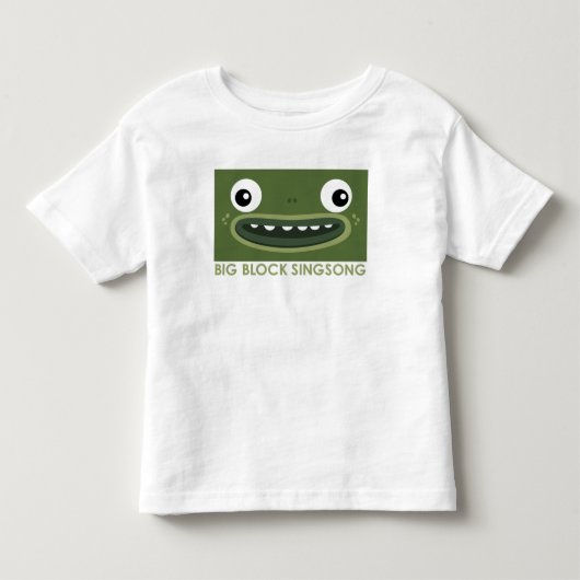 Pour Les Tous Petits T-shirt d'enfant en bas âge de grenouille de BBSS (Devant)
