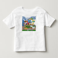 T-shirt d'enfant en bas âge de l'arche de Noé