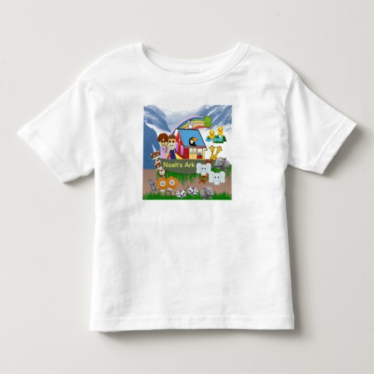 Pour Les Tous Petits T-shirt d'enfant en bas âge de l'arche de Noé (Devant)
