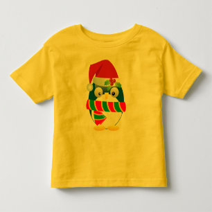 Pour Les Tous Petits T-shirt d'enfant en bas âge de pingouin de Père