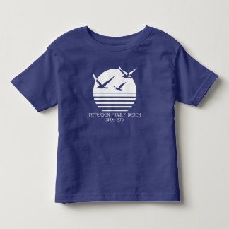 Pour Les Tous Petits T-shirt d'enfant en bas âge de plage de famille de