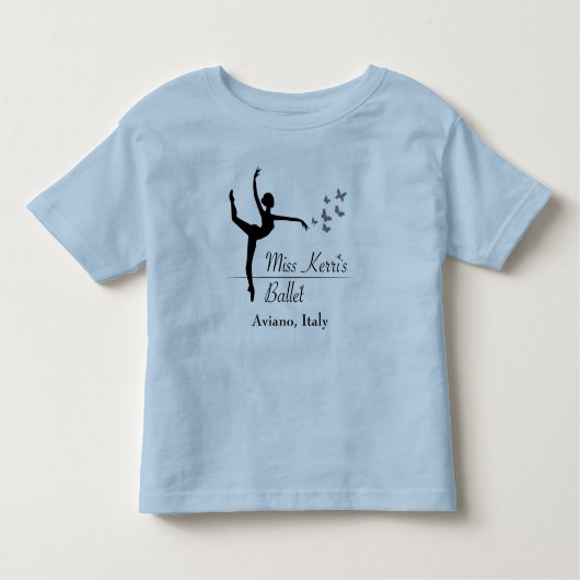 Pour Les Tous Petits T-shirt d'enfant en bas âge de programme de ballet (Devant)